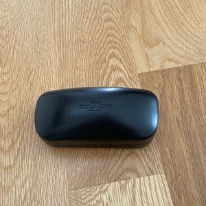 Original Coach Large Sunglass Case in Black Leather